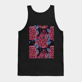 Red lilac on a dark background Tank Top